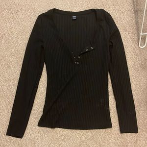 Black Henley long sleeve